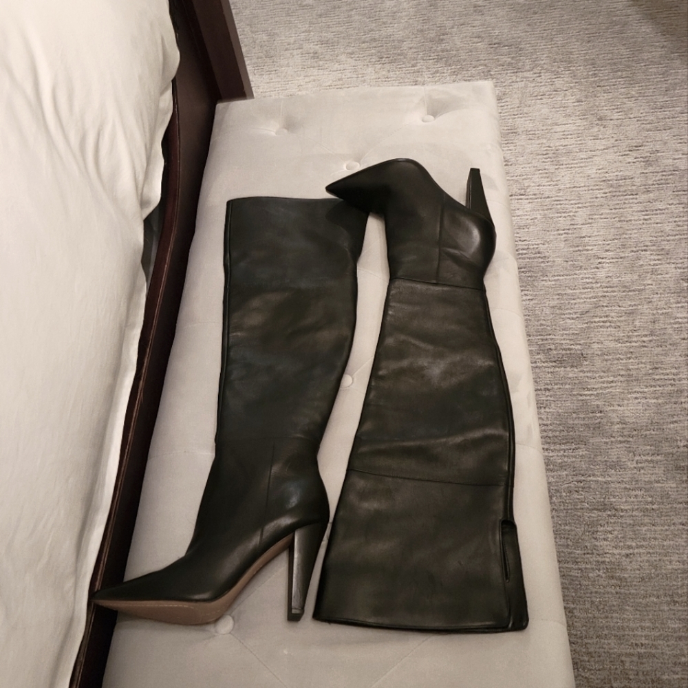 Vince Camuto Minnada over the knee real leather boots- NEW